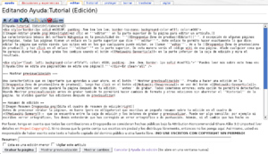 Haz clic en editar en la parte superior de la página para editar un artículo.